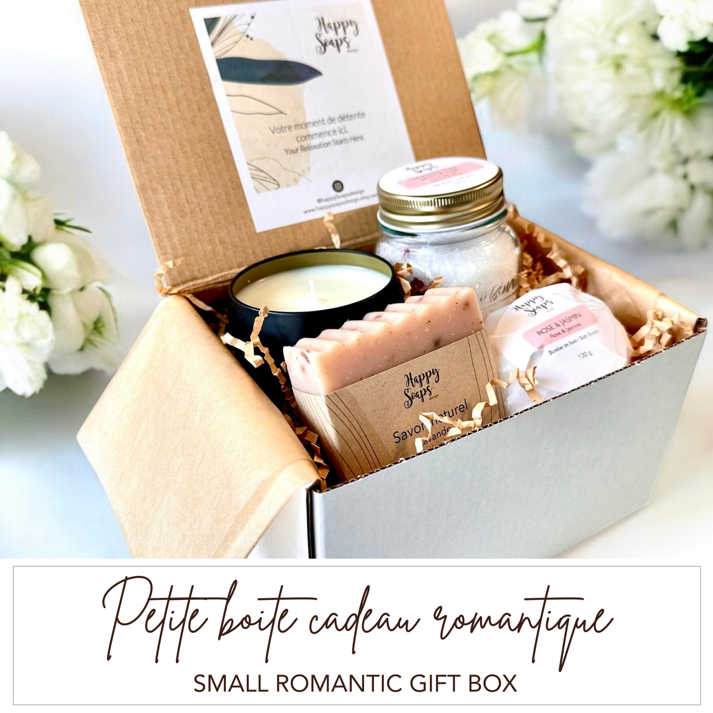 Petite boite cadeau romantique - Rose & Jasmin