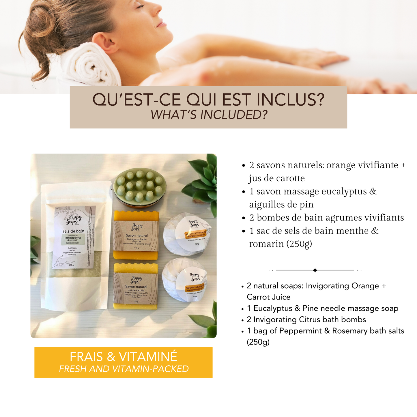 Boite cadeau détente pour le bain