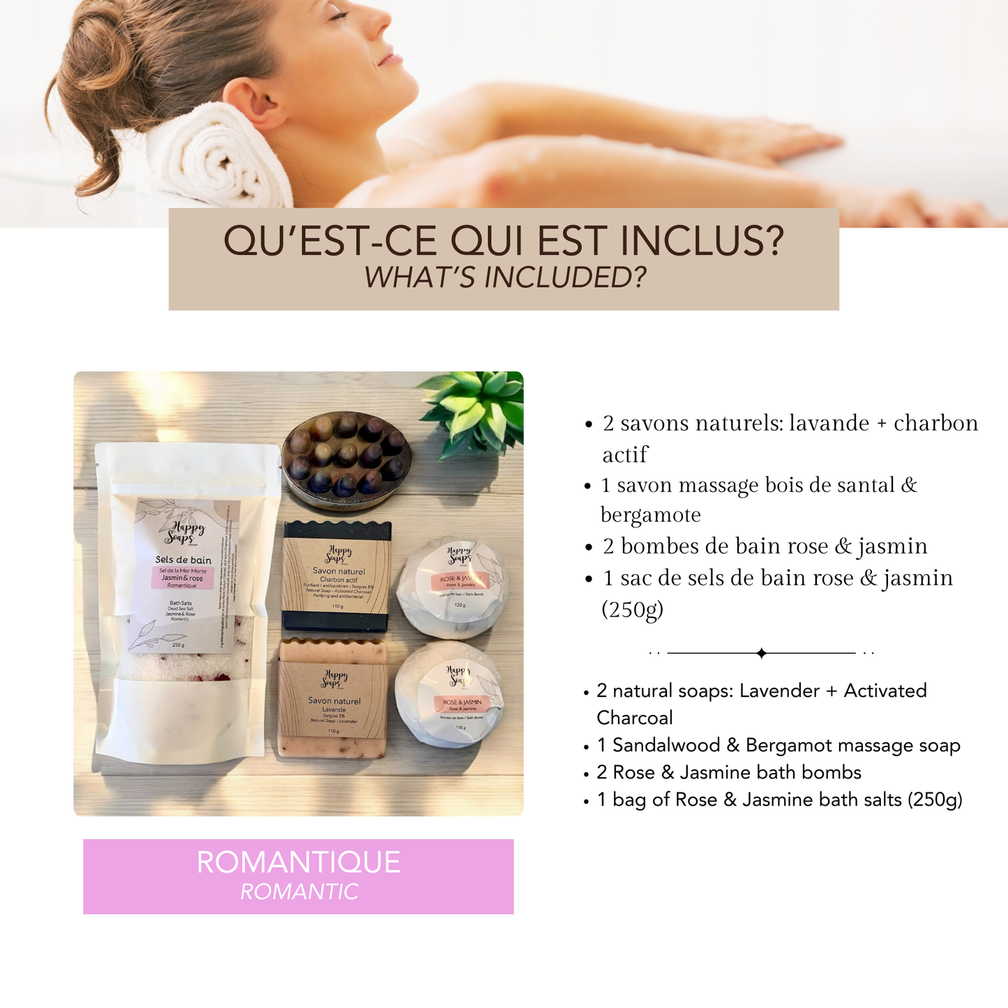 Boite cadeau détente pour le bain
