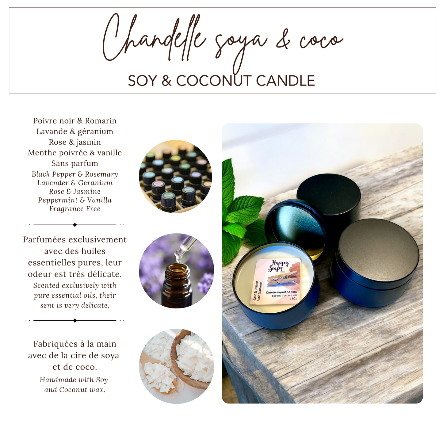 Boite cadeau détente pour la douche - avec chandelle
