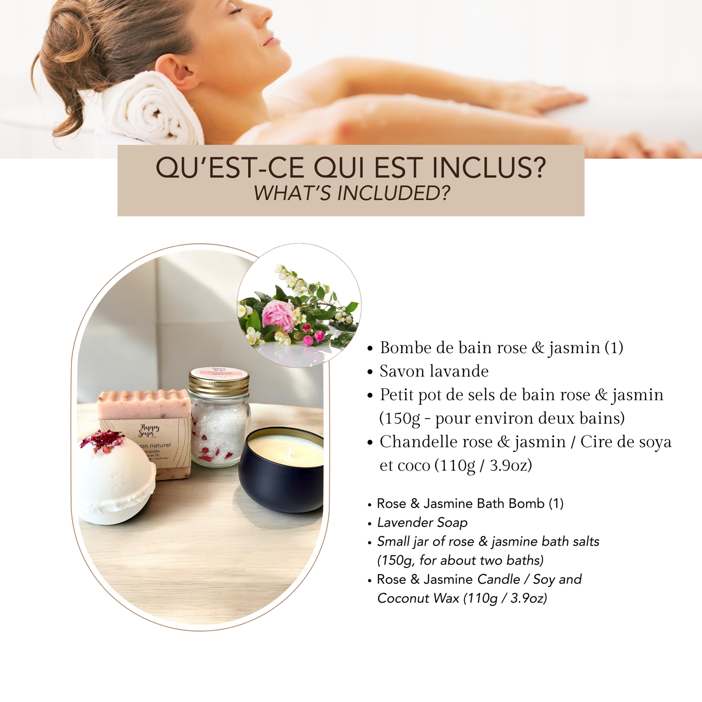 Petite boite cadeau romantique - Rose & Jasmin