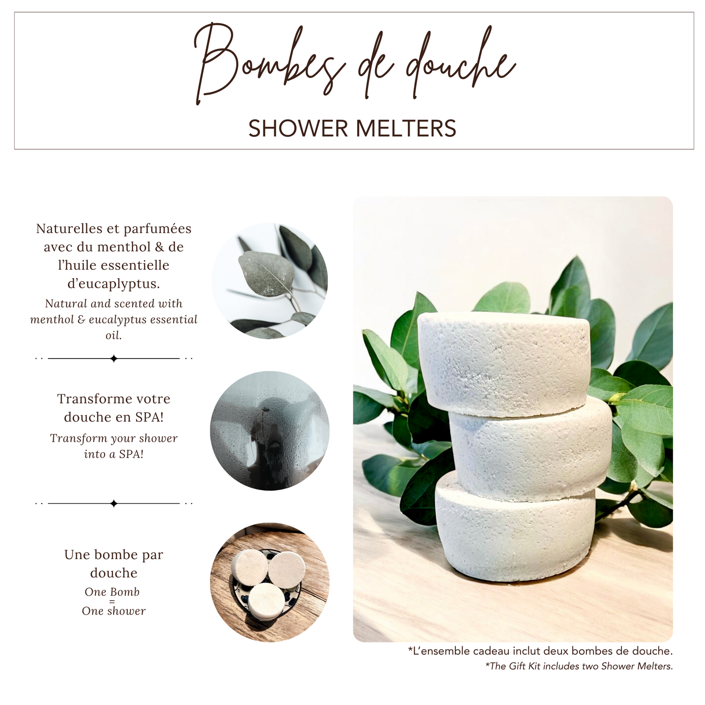 Boite cadeau détente pour la douche - avec chandelle