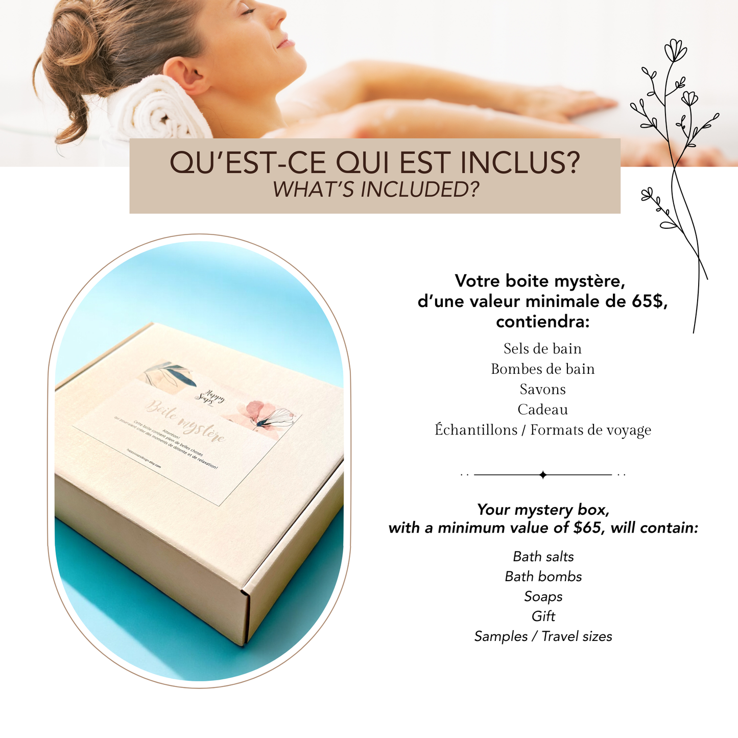 Boite cadeau cadeau mystère pour les indécises