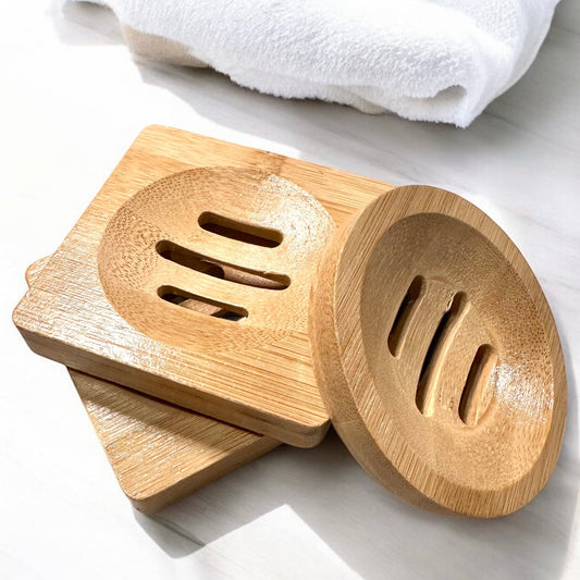Soucoupe pour bombes de douche en bambou