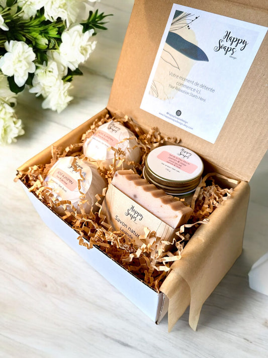 Petite boite cadeau - Produits naturels pour le bain