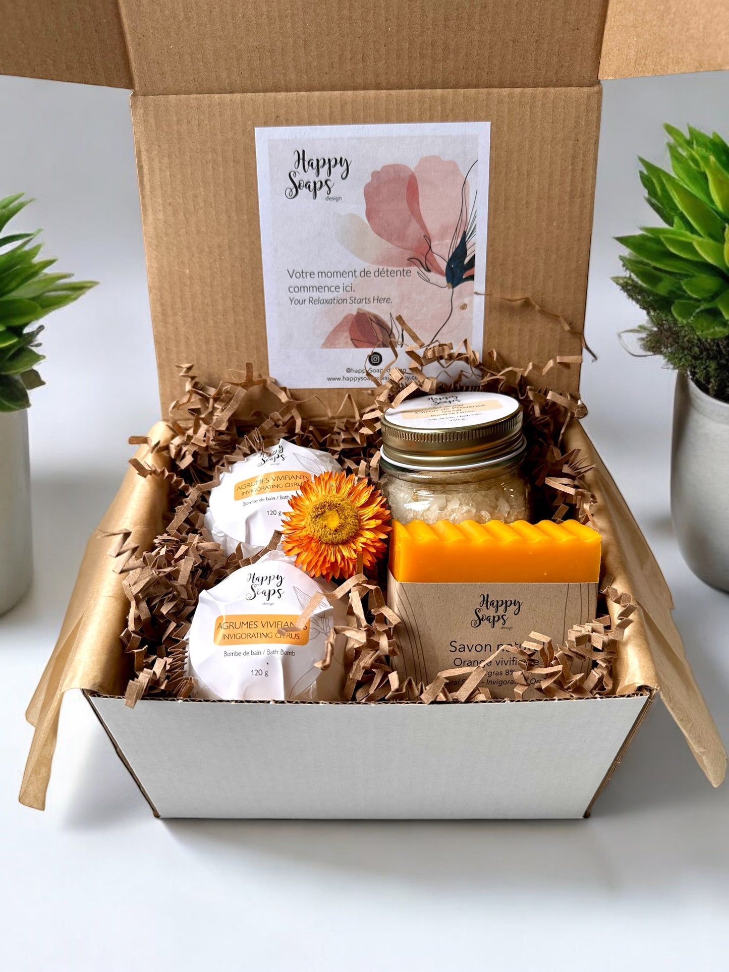 Petite boite cadeau - Produits naturels pour le bain
