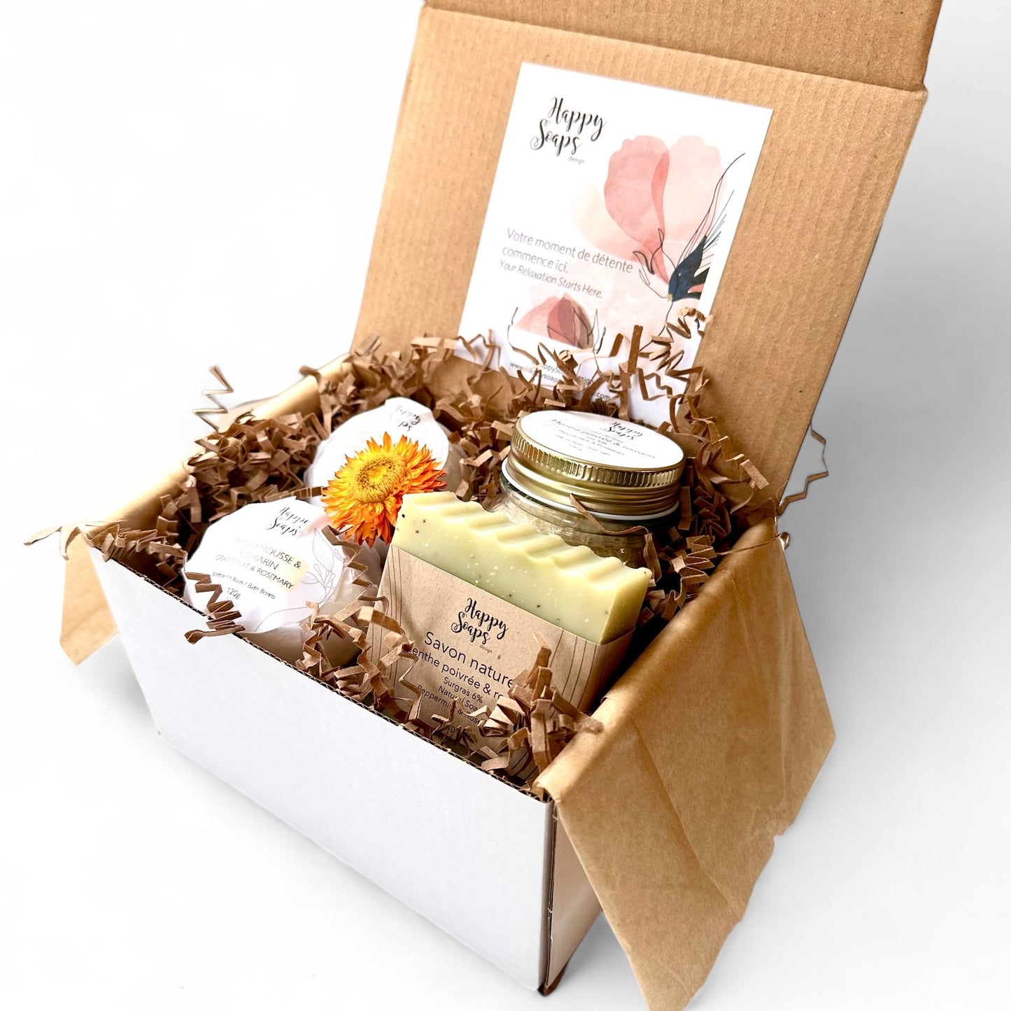 Petite boite cadeau - Produits naturels pour le bain