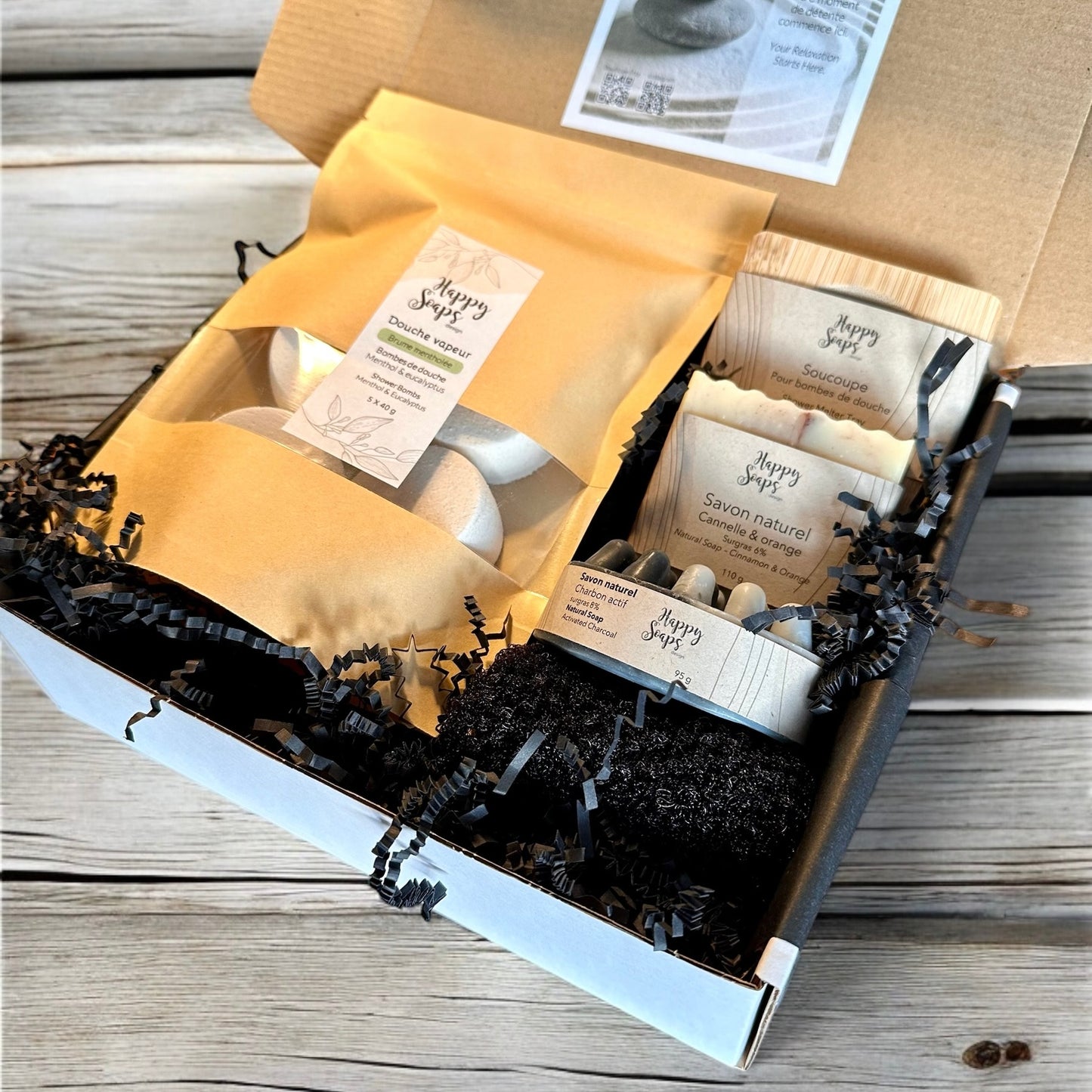 Boite cadeau pour lui - Produits naturels pour la douche